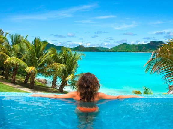 Poolside at the Cocobay.