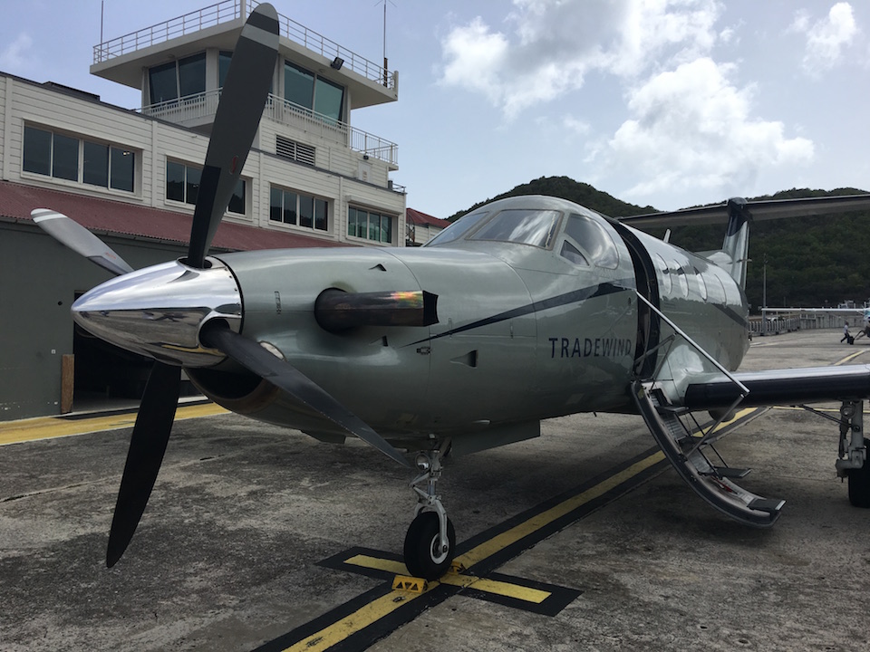 Landing in St. Barth with Tradewind.