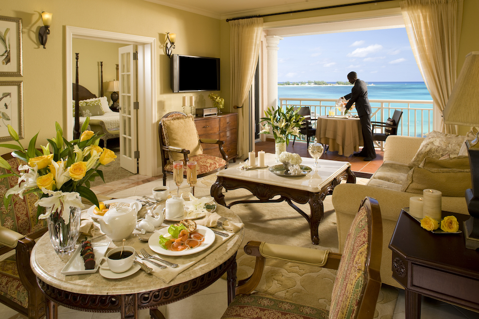 A renovated room at Sandal Royal Bahamian.