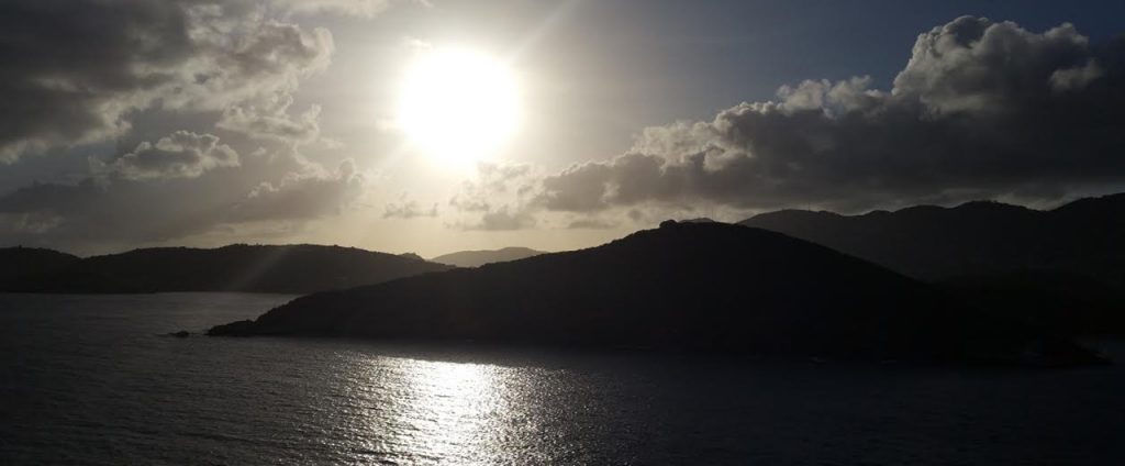 Sunset in the Virgin Islands