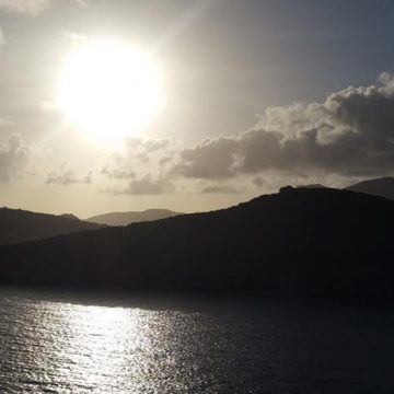 Sunset in the Virgin Islands