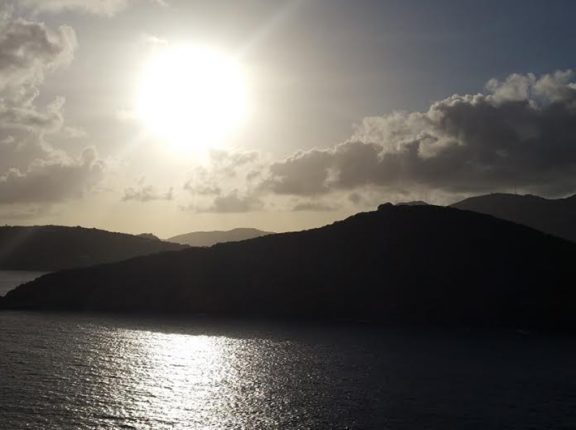 Sunset in the Virgin Islands