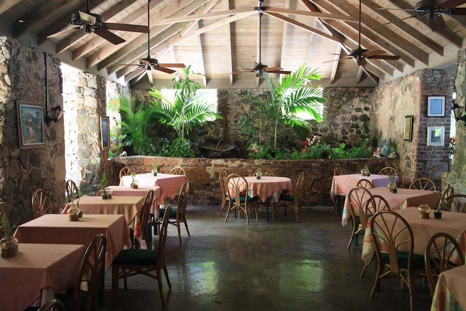 The Sugar Mill restaurant in Tortola.