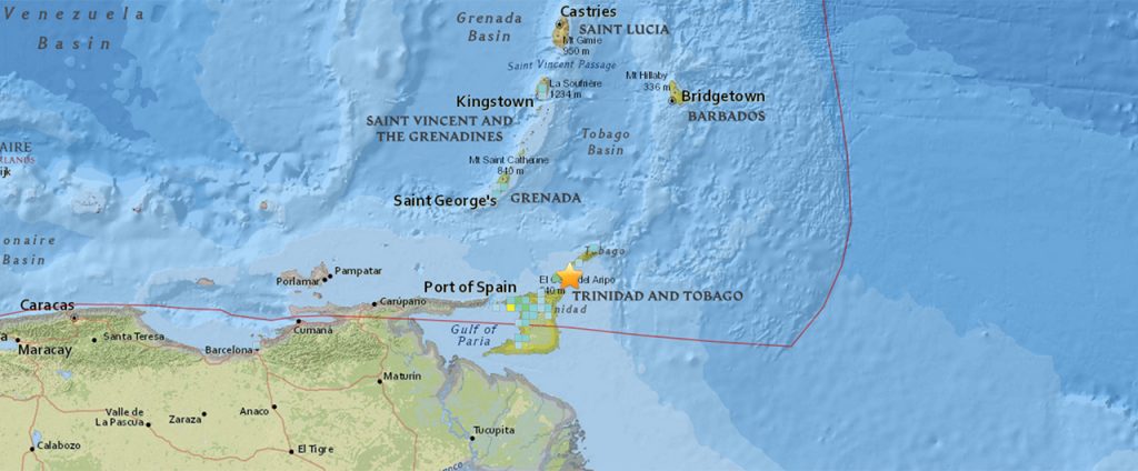 Earthquake Trinidad and Tobago