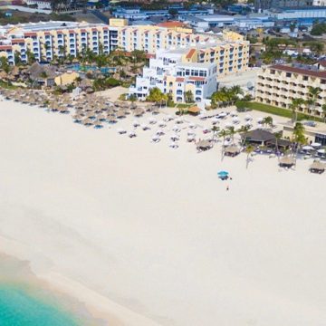 The beach in Aruba.