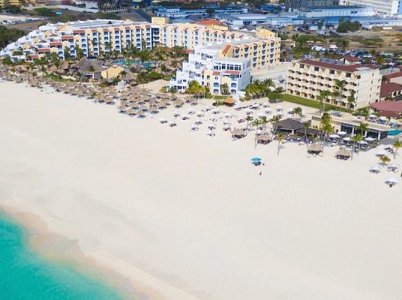 The beach in Aruba.