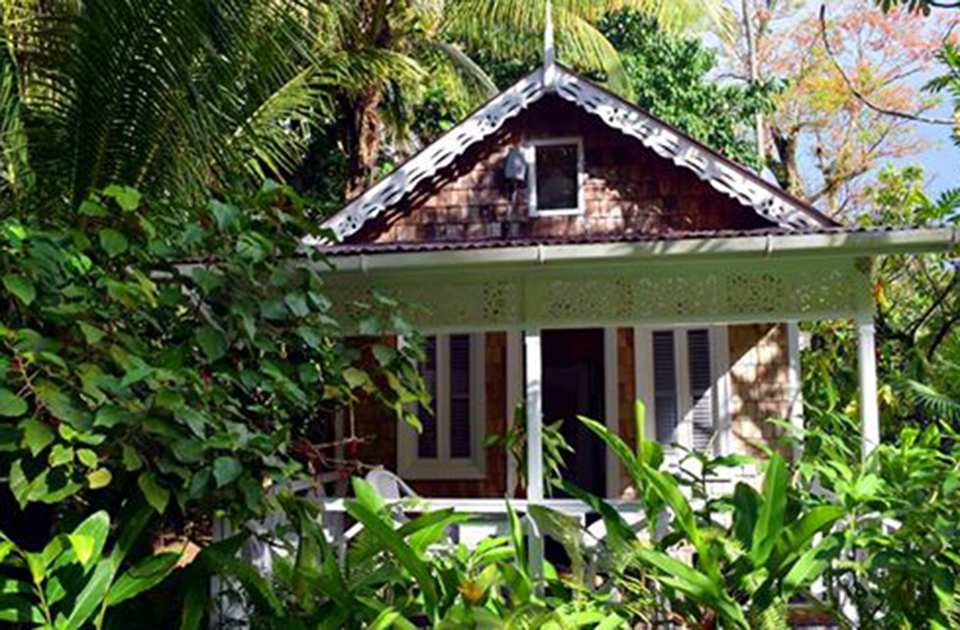 A rainforest cottage.