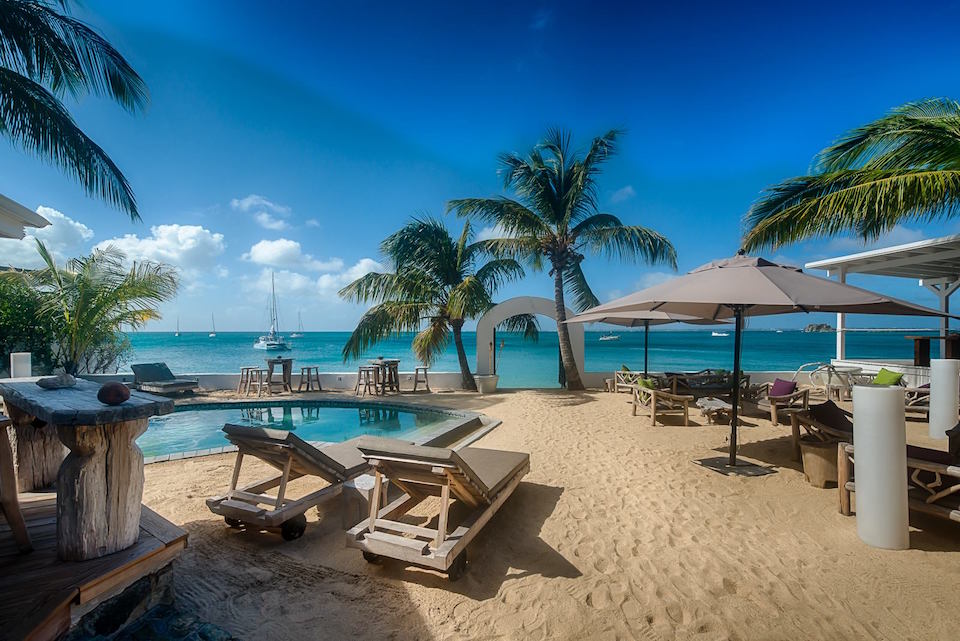 The beach lounge at Shambala.