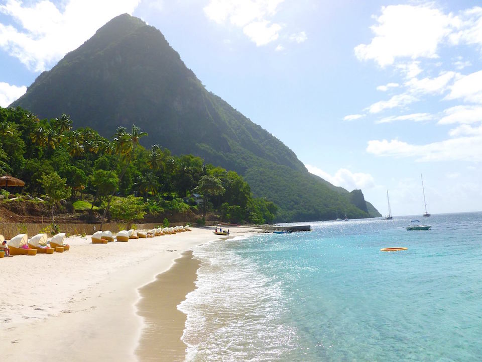 saint lucia sugar beach sold sand