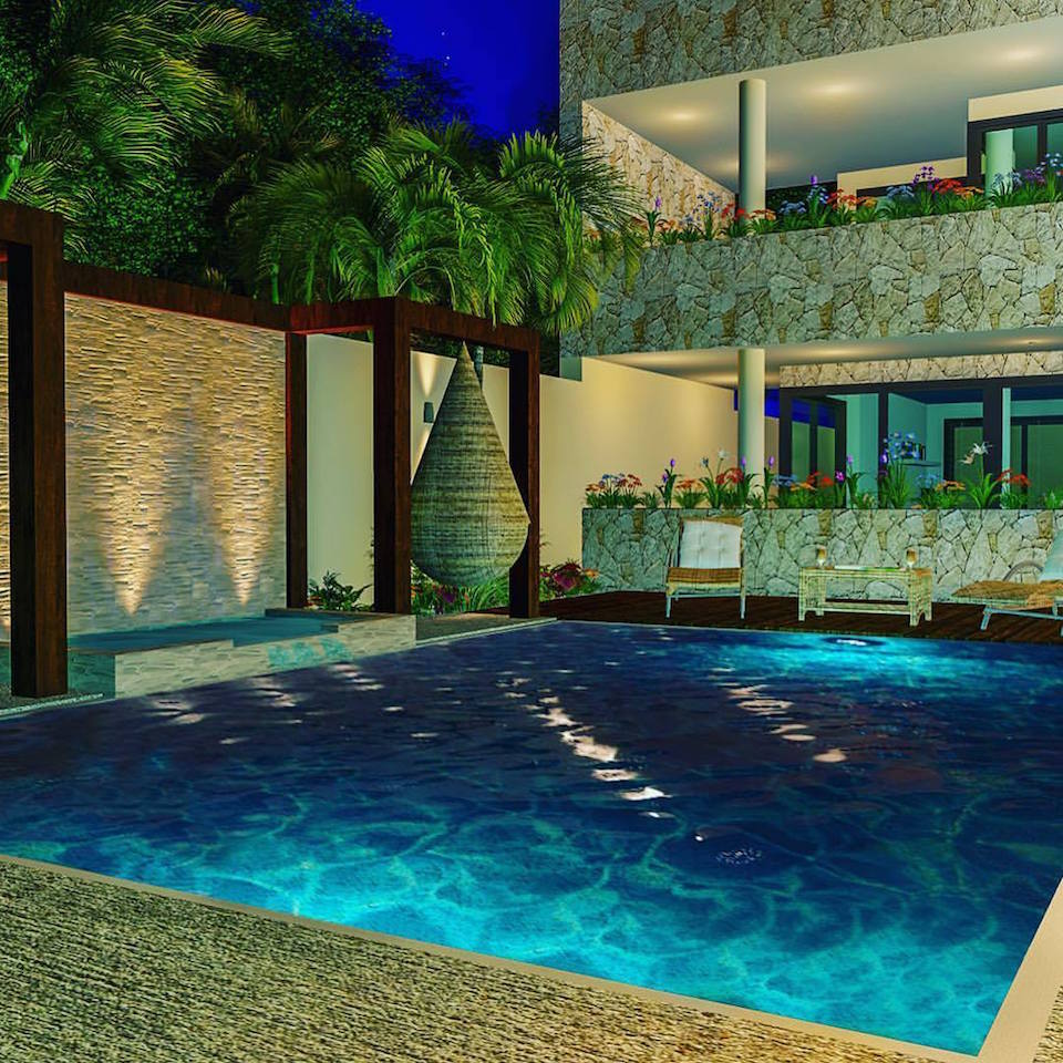 the pool at silk residences