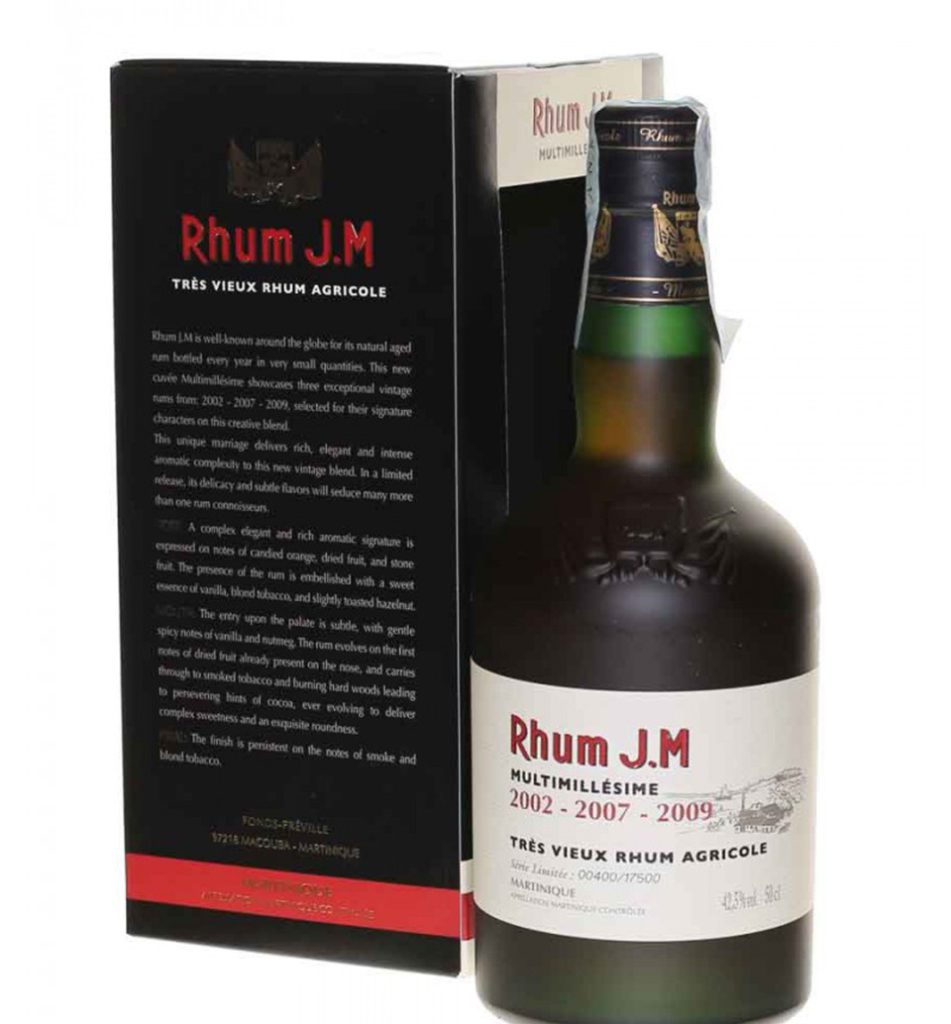 Rhum J.M 10 Year Old Vintage Tres Vieux Rhum Agricole 750 ML