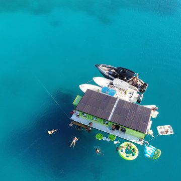 st john caribbean floating bar