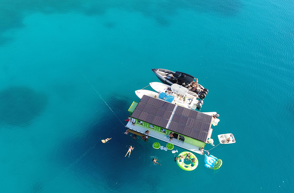 st john caribbean floating bar