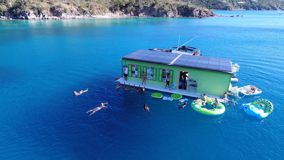 st john caribbean floating bar