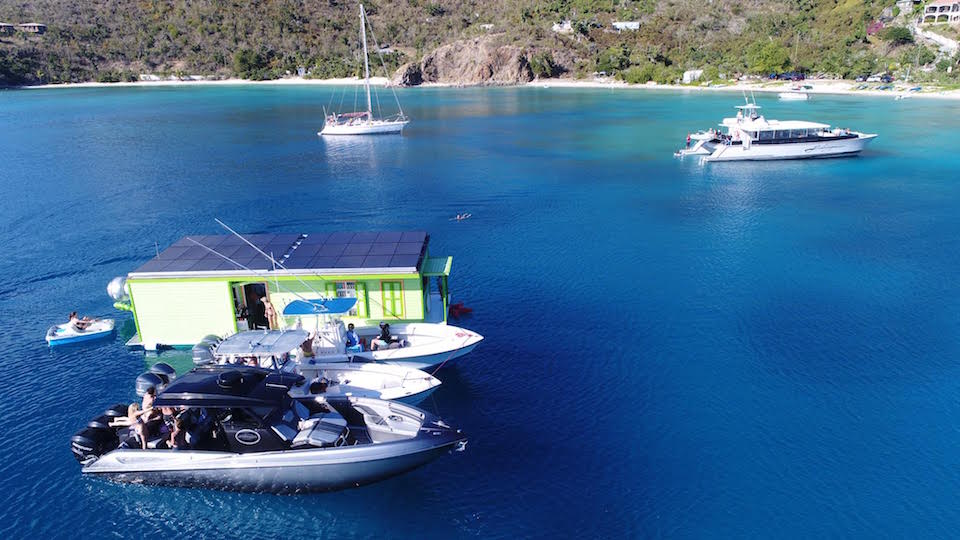 st john caribbean floating bar