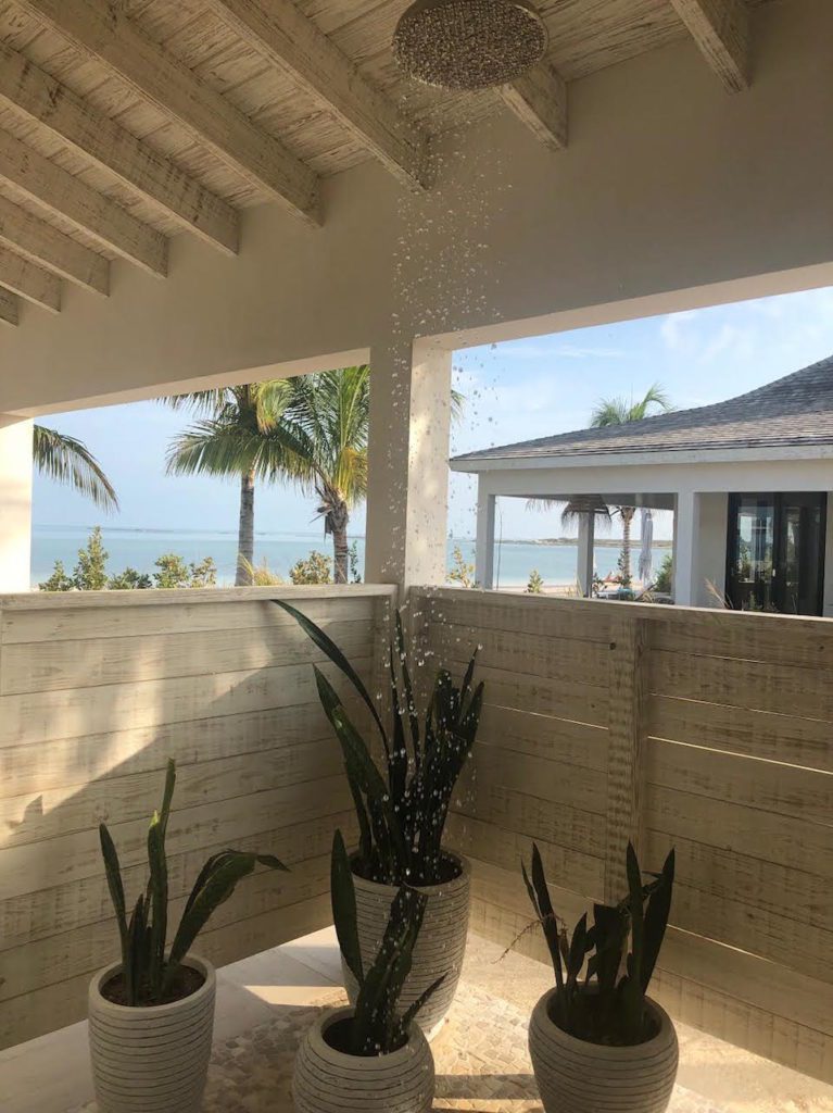 all-inclusive turks and caicos shower