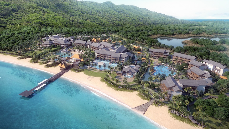 caribbean kempinski resort aerial