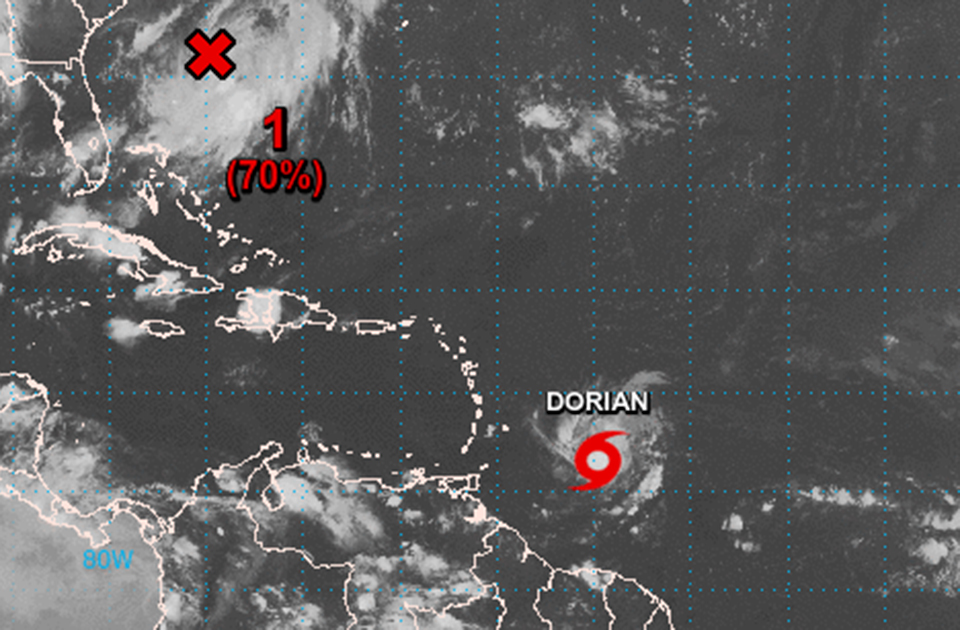 caribbean tropical storm dorian 2
