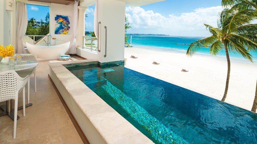 walkout beach room in barbados