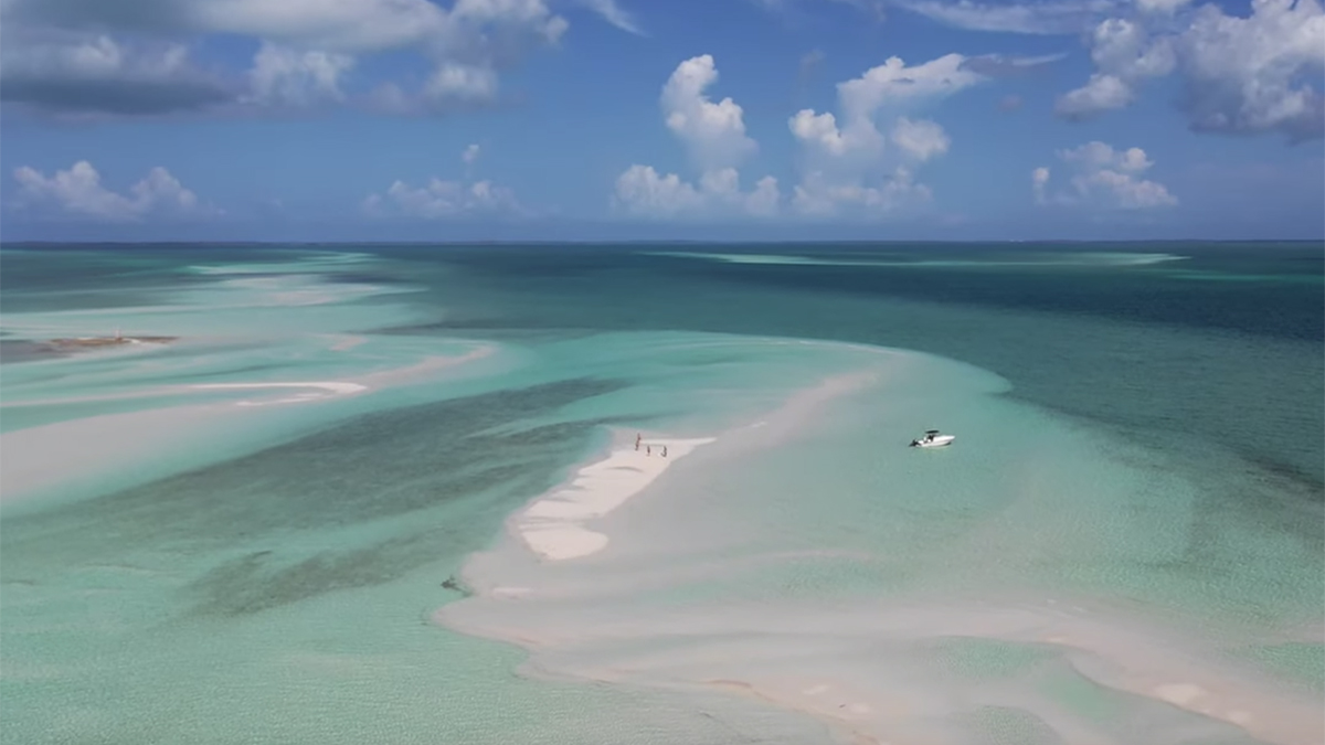 Caribbean Moment A Perfect Sandbar in The Bahamas