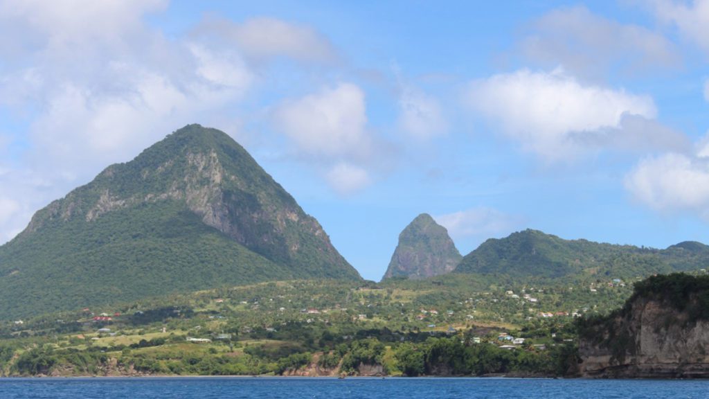 saint lucia caribbean pitons
