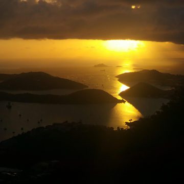 caribbean photo st thomas sunset