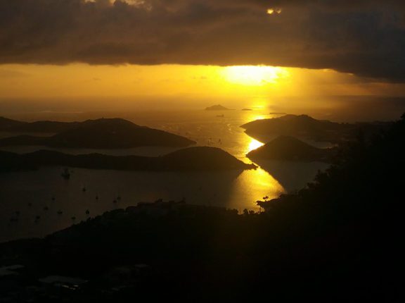 caribbean photo st thomas sunset
