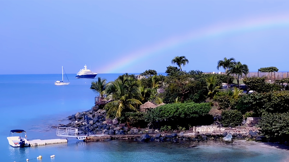 Caribbean Moment A Rainbow Over St Martin Caribbean Journal