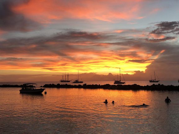 caribbean photo tobago sunset