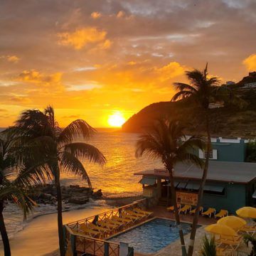 caribbean photo st maarten sunset