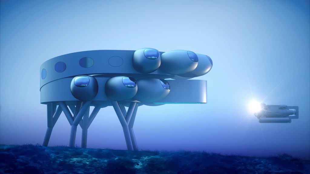 caribbean underwater space station