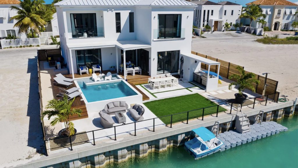 turks and caicos canal villa