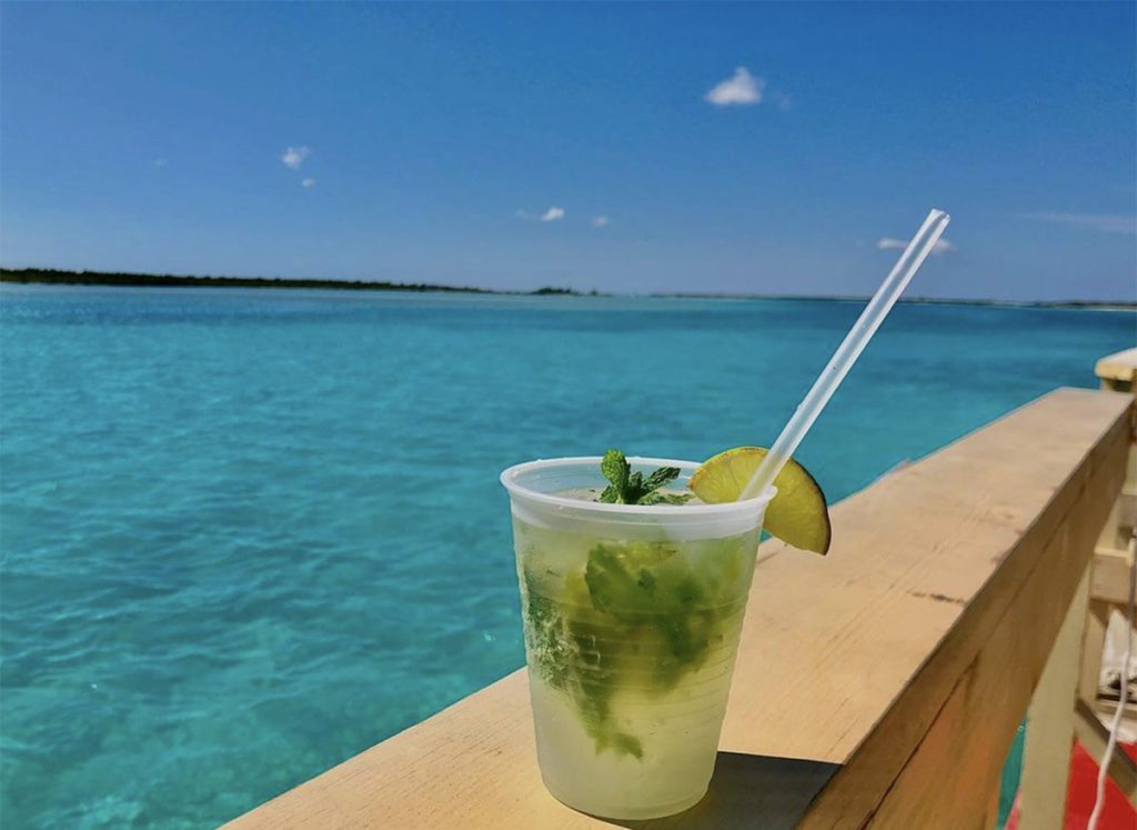turks and caicos floating bar