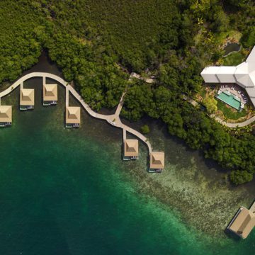 caribbean overwater bungalow panama