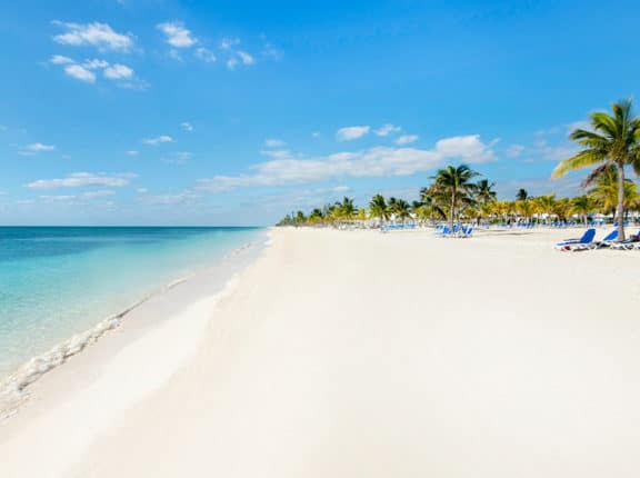 on the beach on the island of grand bahama