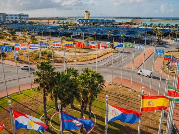 aruba airport green