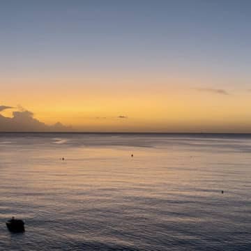 caribbean martinique sunset