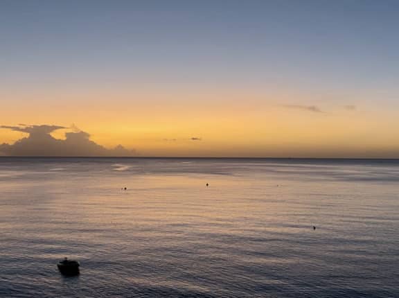 caribbean martinique sunset