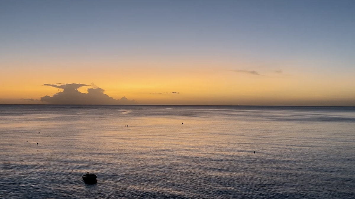 caribbean martinique sunset