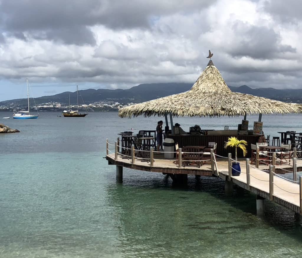 martinique's floating bar