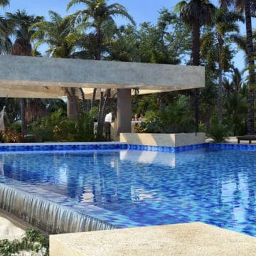 dreams punta cana resort by the pool