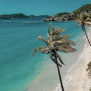bequia villas, on the beach.