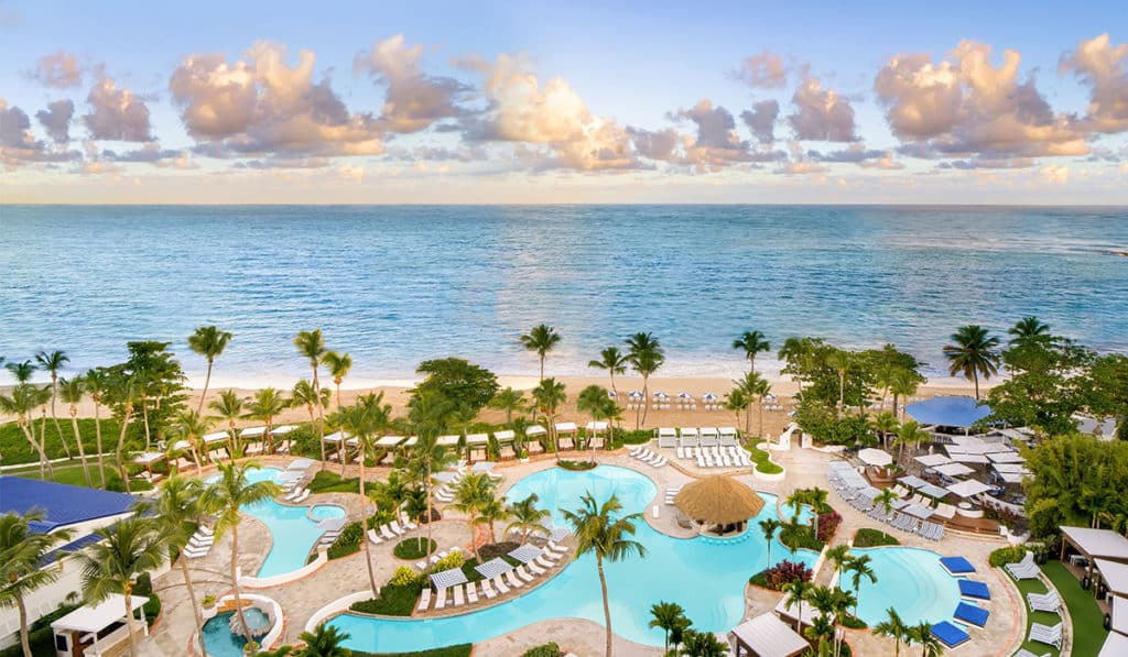 Puerto Rico Hotels the Fairmont's pool deck