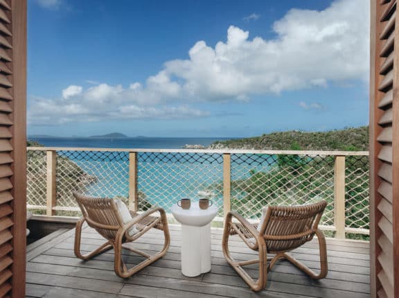 the treehouse view at the lovango resort near st john.