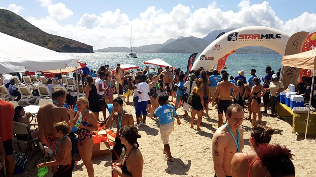 st kitts nevis swimming