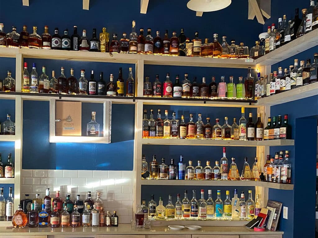 rum bar at Cooper Island