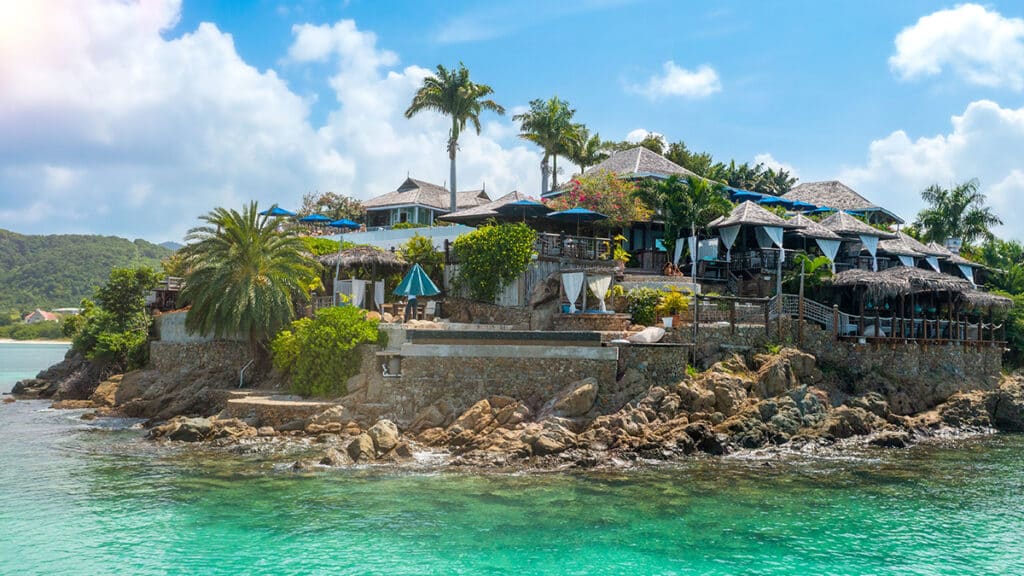 Sheer Rocks restaurant in Antigua.