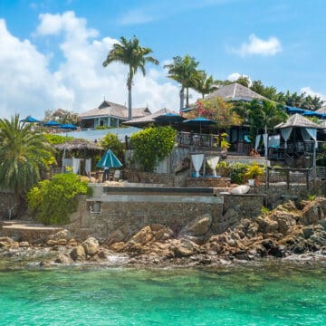Sheer Rocks restaurant in Antigua.