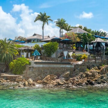 Sheer Rocks restaurant in Antigua.