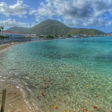 a beach at the Grand Case Beach Club